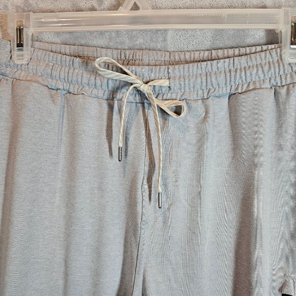 Vuori Mens M The Rise and Shine Performance Jogger Pants Light Gray zip pockets - Picture 4 of 13